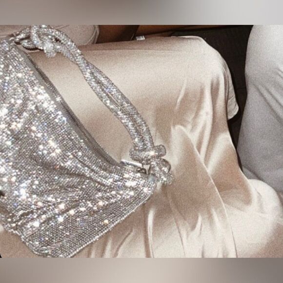 Silver rhinestone bag - Picture 5 of 6